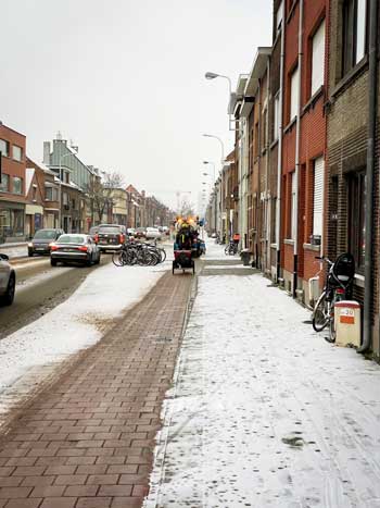 Fietspaden ijzel en sneeuwvrij maken