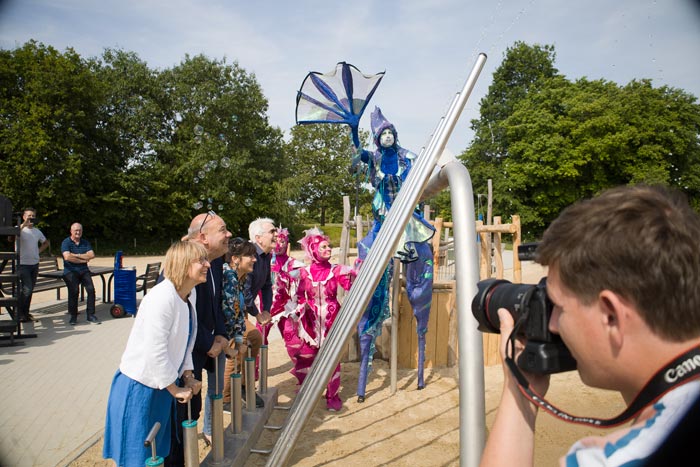 Feestelijke opening van de waterspeeltuin in De Nekker Mechelen