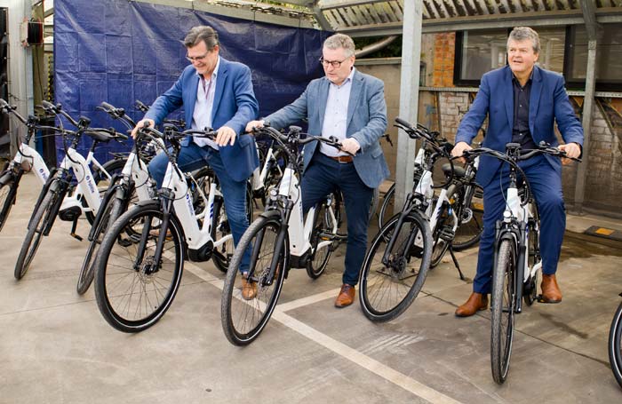 Elektrische fietsen voor biketeam Politiezone Rivierenland