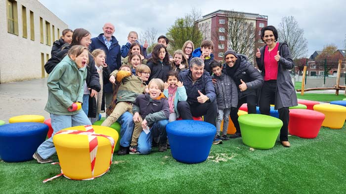 Stadsbestuur Mechelen heropend na make over speelplein De Vlindertuin