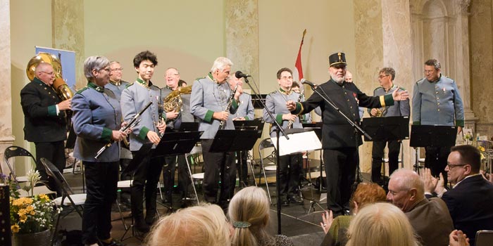 De Original Kaiserjäger Wien Kapel in de Belgische stad Mechelen