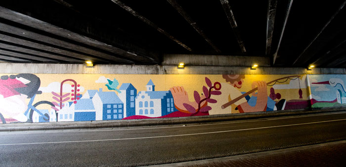 Rij, wandel en fiets door de Nekkerspoeltunnel al flitsend langs Mechelen
Foto Verschueren Eddy