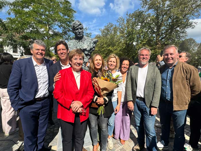 Hommage aan Louis Neefs op top locatie aan Sint-Romboutskathedraal in Mechelen