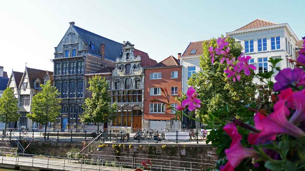 The beautiful building 'The Salmon' in the historic city of Mechelen