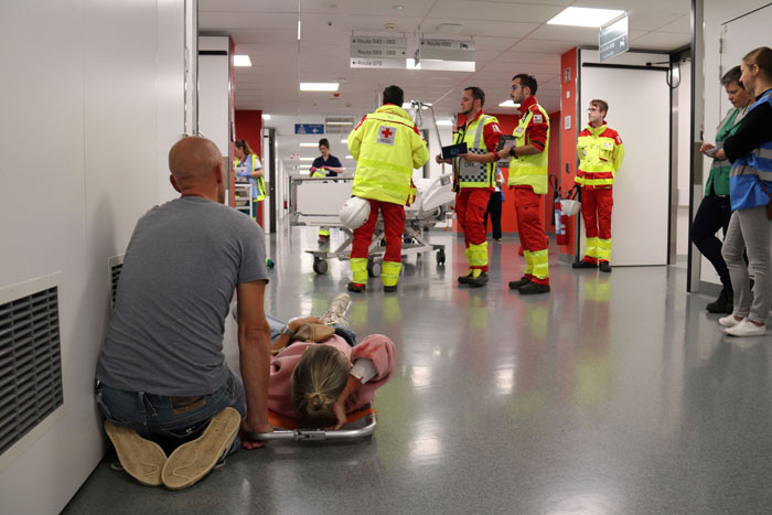 Großangelegte Katastrophenübung bei AZ Sint-Maarten Mechelen