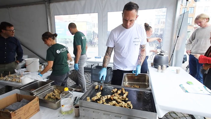 The Vegan Butcher Choice at the BBQ with plant-based dishes