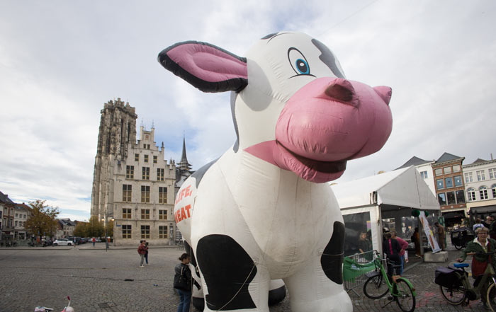 Vegan Winter BBQ op de Grote Markt van Mechelen (België) 2023